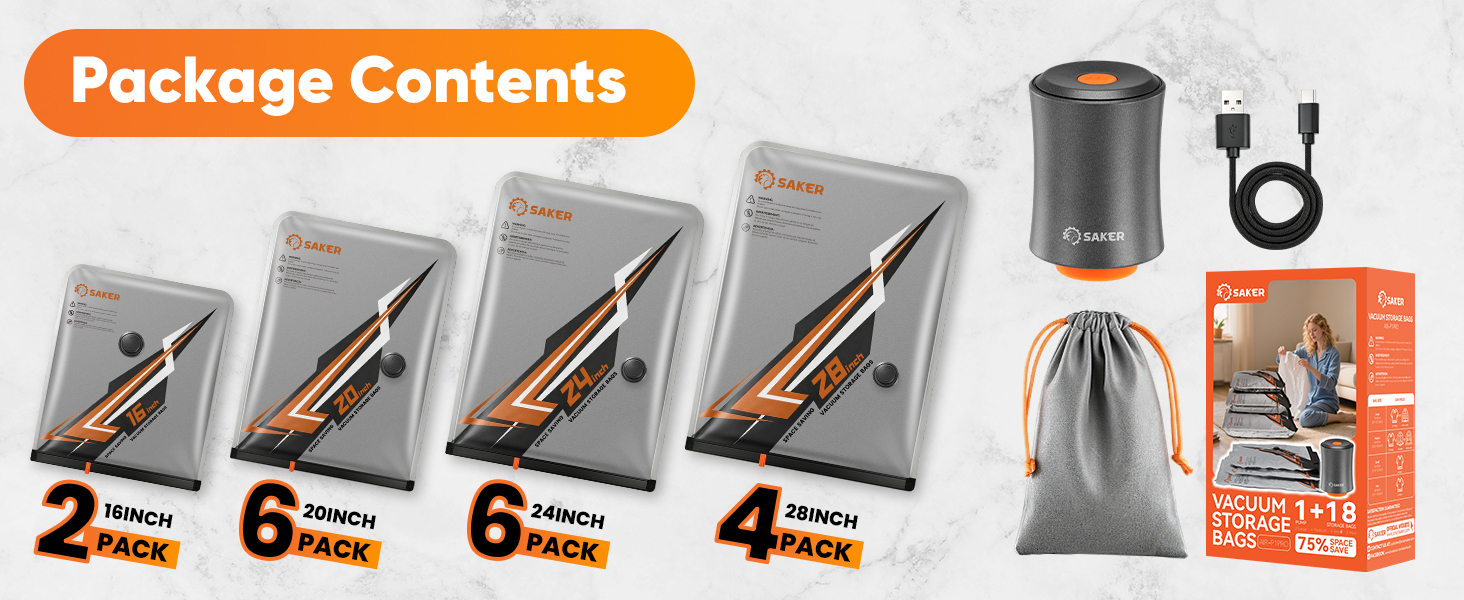 saker vacuum storage bags for clothes