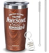 Christmas Birthday Gifts For Men Unique, 20Oz Double-Wall Vacuum Insulated Tumbler with Lid and S...