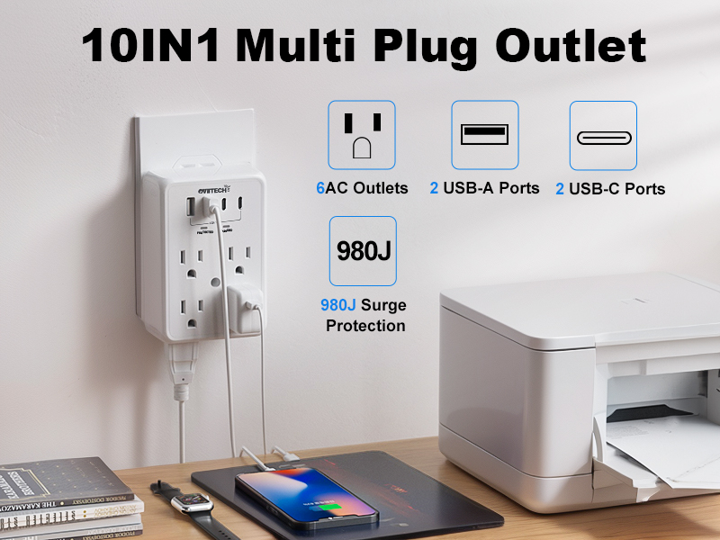 10 IN 1 Multi Plug Outlet