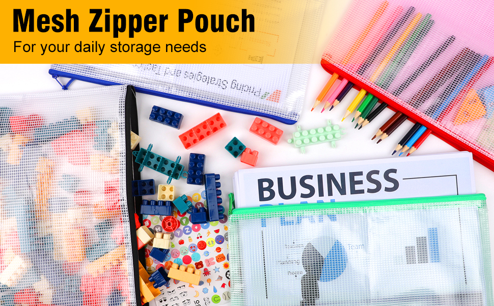 mesh zipper pouch