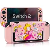TIKOdirect Protective Case for Switch 2, Hard PC Slim Dockable Cover Case with Pretty Cute Patter...