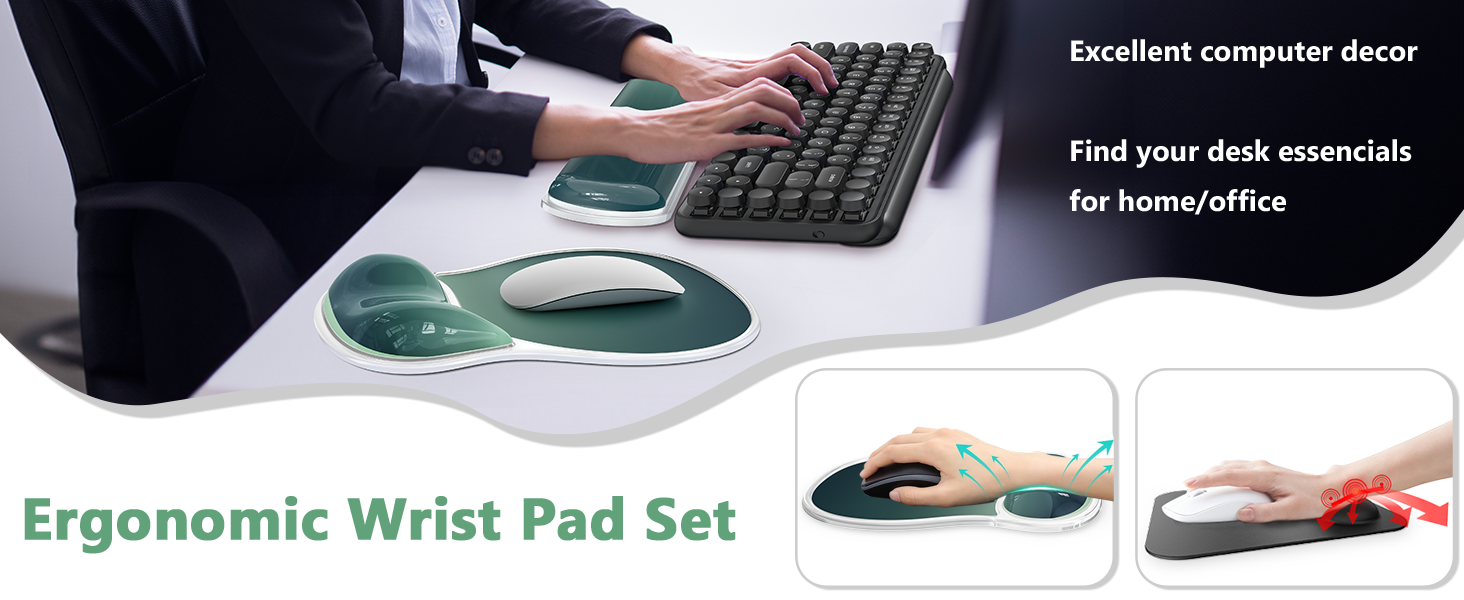 mouse pad with wrist rest desk accessories