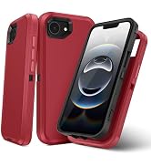 TOPAUX for iPhone 16e Case Heavy Duty Full Body Drop Protection Multi-Layer Impact Resistant Flex...