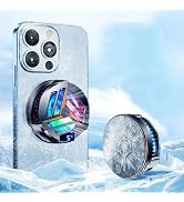 Cell Phone Cooler, Magnetic Cellphone Radiator Portable RGB Smartphone Cooling Fan Compatible wit...