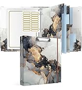 Rouidr 3 Ring Binder with clipboard, 1 inch Binder Organizer, 8.5" x 11" Letter Size View Binders...