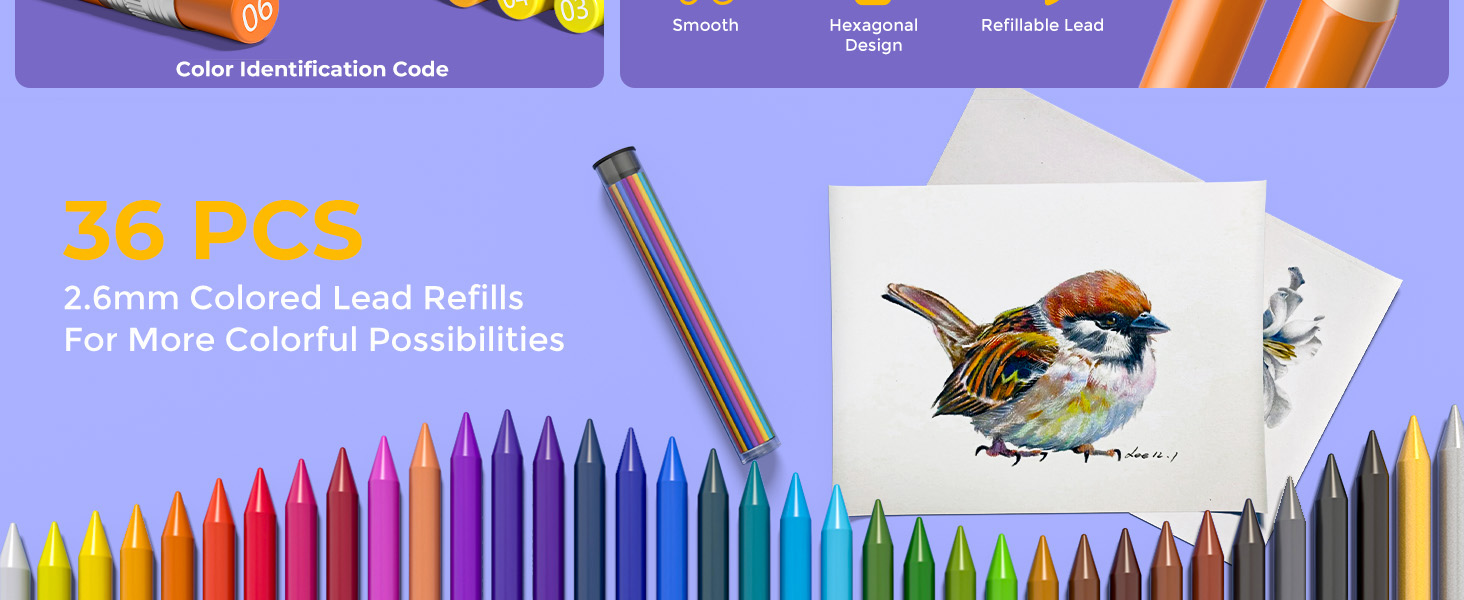 colored pencils