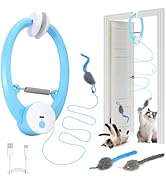 COSOWO Automatic Interactive Cat Toys for Indoor Cats Electric Fluttering Butterfly Feather Wand ...