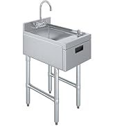 22 in. x 15 in. Underbar Hand Sink with Soap and Towel Dispenser