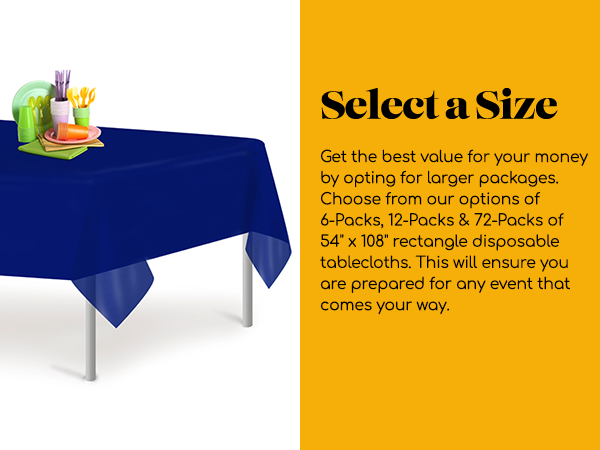 Grandipity Plastic Table Cloth NAVY