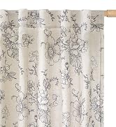 floral linen curtains