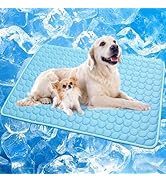 XinChangShangMao Dog Cooling Mat, Q-Max>0.4 Pet Dog Self Cooling Pad, Ice Silk Washable Summer Co...