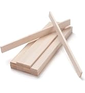 Balsa Wood Sticks, Balsa Wood Strips 1/4" × 1" × 12", 20 PCS Square Wooden Dowels for Crafts, Woo...