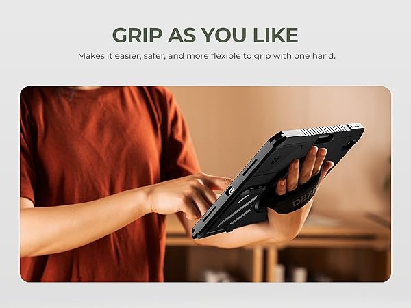 Dexnor for iPad (A16) 11th/10th Generation Case with 360 Rotating Hand Strap
