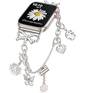 Minyee Compatible with Apple Watch Band 41/40/38/44/45/46/49/42mm Women, Dressy Stainless Steel M...