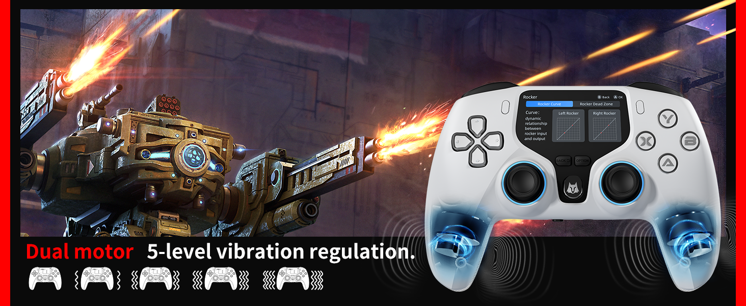 Adjustable dual vibration motor