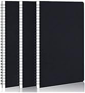 EUSOAR Graph Paper Spiral Notebook, B5 3Pack 7.3
