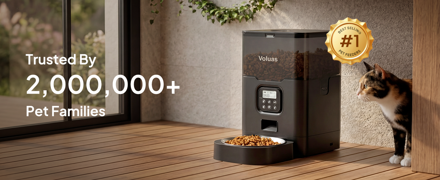 VOLUAS Automatic Cat Feeders