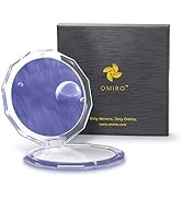 OMIRO Compact Mirror, 3½" 1X/10X Magnification Mini Folding Makeup Mirror for Purses (Color of Th...