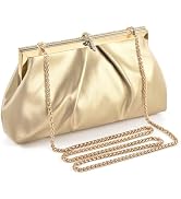 TINDTOP Clutch Purses for Women, PU Leather Formal Evening Bags Shoulder Party Handbags Wedding C...