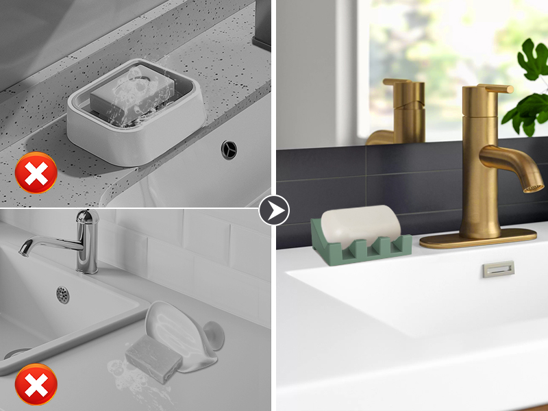 Bathtub soap dishes