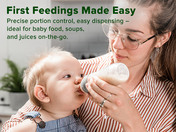 Silicone Baby Food Dispensing Spoon Feeder