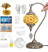 BOHMR DIY Turkish Mosaic Lamp Kit for Adults,Swan-Neck Stained Glass Lamp Making Kit- Easy,Fun,No...