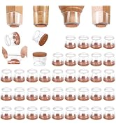 CHUNZEXI 36 Pack Chair Leg Floor Protectors for Hardwood Floors, Silicone Felt Covers Pads Caps, ...