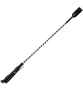 Jeffers Equine Glitter Ribbon Crop Training Bat – 26 Inch Horse Riding Crop Stick with Rubber Gri...