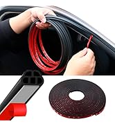 52.5FT Car Door Seal Strip, Rubber Double Layer Vehicle Weather Stripping, Universal 5 Hole Sound...