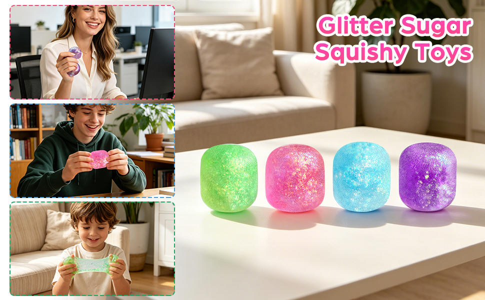 glitter sugar squishy toys