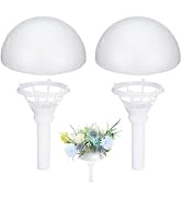 TEHAUX 2pcs Bridal Bouquet Holders, 6-Inch Dry Foam Floral Handle for Artificial, Silk & Sola Woo...