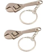 2Pcs Mini Spanner Wrench, Copper Multifunctional Mini Metal Adjustable Creative Tool Wrench Spann...
