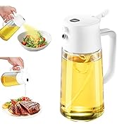 TINMIX Oil Sprayer for Cooking - 2 IN 1 Glass Oil Dispenser & Olive Oil Mister Sprayer Bottle for...