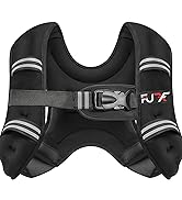 FUFF Weighted Vest 5lb/10lb/15lb/20lb/25lb/30lb Weights with Reflective Stripe, Weighted Vest for...