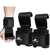 Lifting Hooks for Weight Lifting: Weightlifting Hooks Wrist Straps Hand Grip Support for Deadlift...
