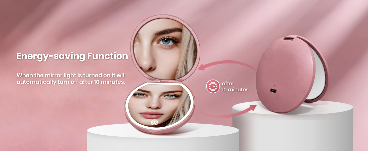 light up mirror; mirror makeup; women essentials; stocking stuffers for women