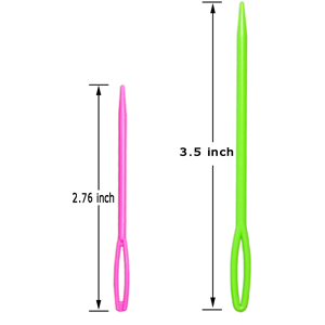 two sizes plastic needle