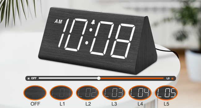 alarm clock with dimmer