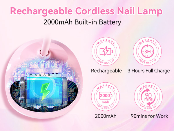cordless uv led nail lamp led nail light for gel nails