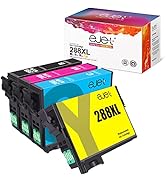 ejet T288 288XL Ink High Capacity Black & Color Cartridge Remanufactured Replacement for Epson 28...