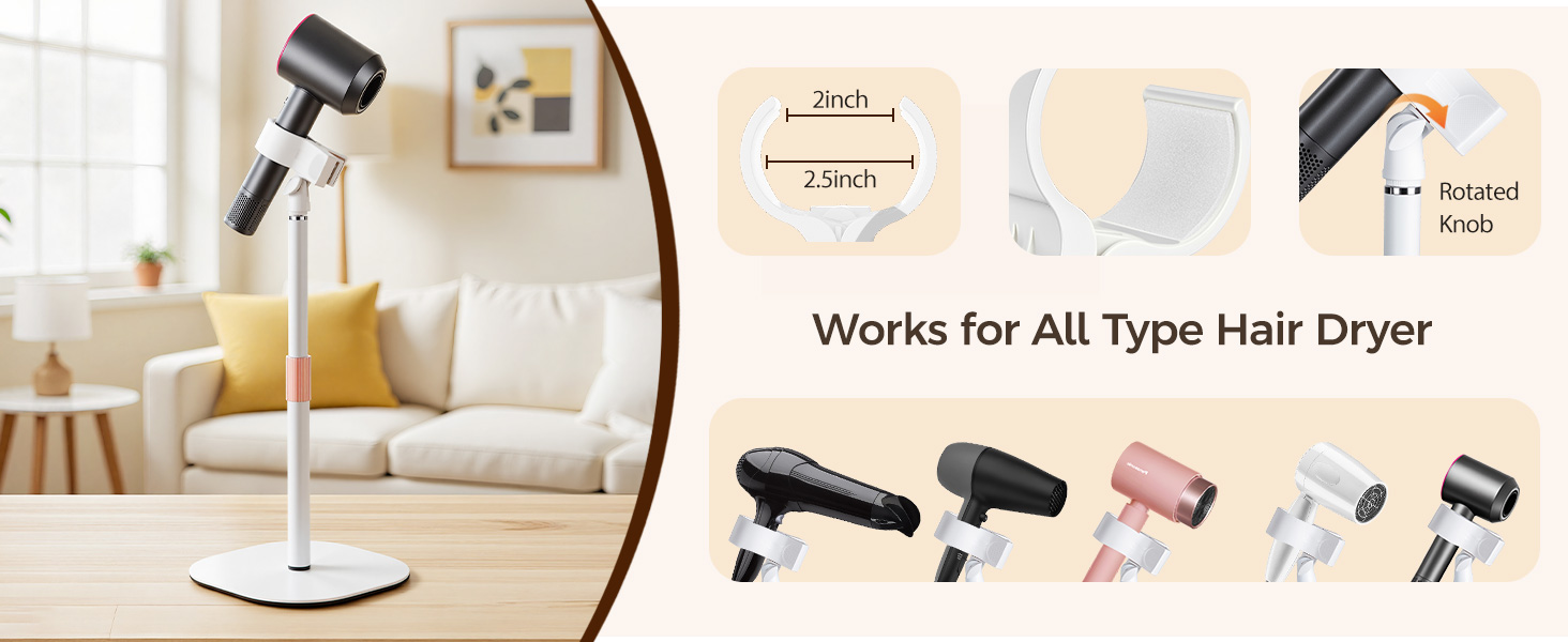 blow dryer stand holder