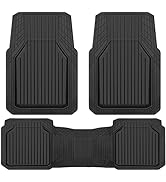 CAR PASS Heavy Duty Rubber Floor Mats for Car, Waterproof Liner Deep Dish Car Mats Full Sets, Uni...