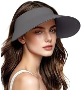 Women's Sun Hat - Lightweight Wide Brim Sun Visor, Sun Protection Foldable Beach Hat for Vacation...