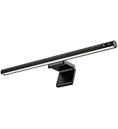 LYMAX Monitor Light Bar: Flat/Curved Screen LED Lights - Eye Caring Desk Lamp with Auto-dimming f...