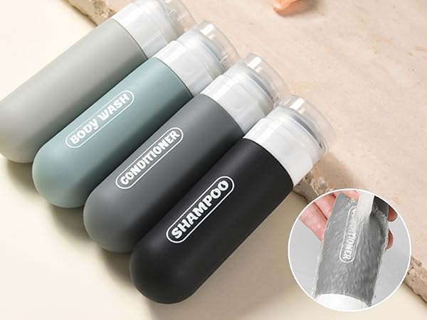 silicone travel bottles