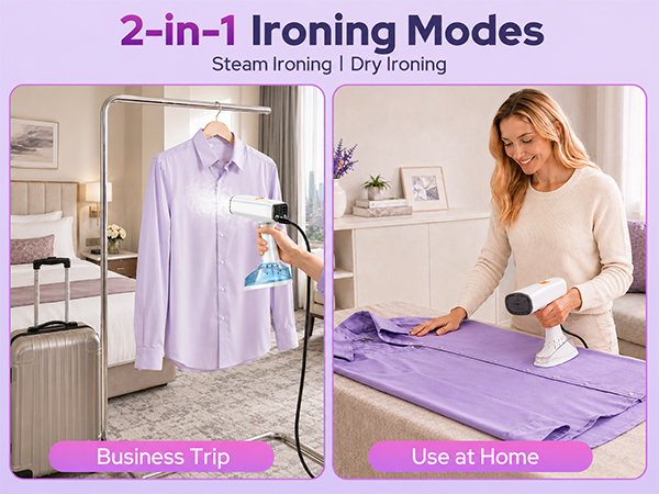 2-in-1 lroning Modes
