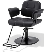 WINEDYOUNG Salon Chairs for Hair Stylist Chair Extra-Wide Seat Salon Chair Hydraulic Pump Hair Ba...