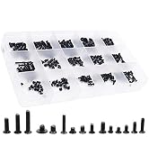 QTEATAK 300Pcs Black Laptop Notebook Computer Replacement Screws Kit for Lenovo Toshiba Gateway S...