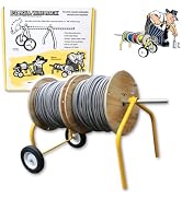 Rack-A-Tiers -The Big EZ Wire Dispensing Cart | Easy Assembly with 1" EMT or Conduit Bender, 300 ...