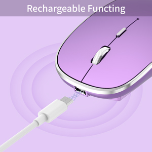 Wireless mouse with charging function and rechargeable battery